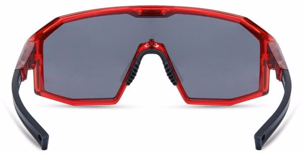 Madison Enigma Crystal Gloss Red Sunglasses - 3 Lens Pack - Black Mirror / Amber / Clear - Trek Store