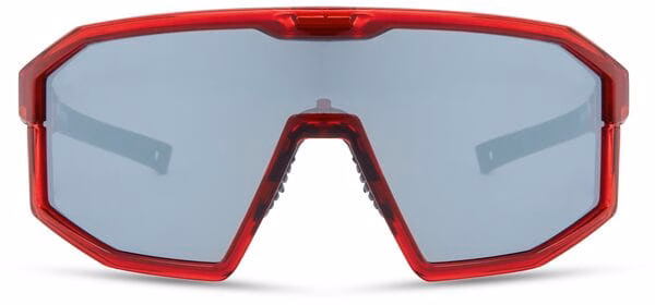 Madison Enigma Crystal Gloss Red Sunglasses - 3 Lens Pack - Black Mirror / Amber / Clear - Trek Store