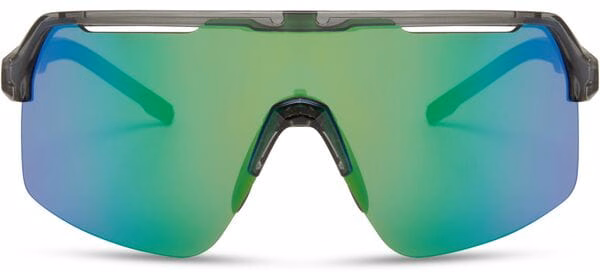 Madison Crypto Air Crystal Smoke Sunglasses - Green Mirror Lens - Trek Store
