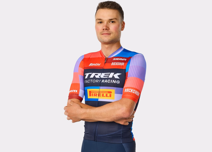 Santini Trek Factory Racing Men's Team Replica Cycling Jersey - Trek Store